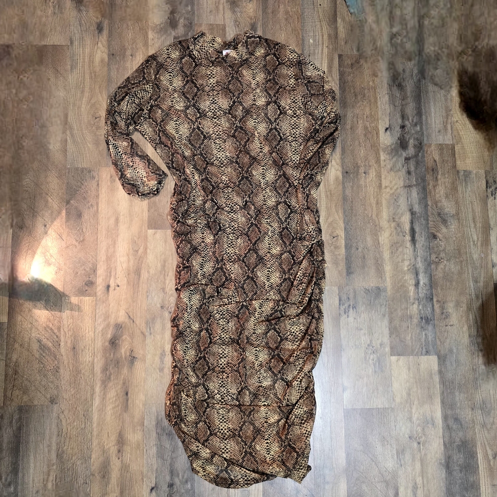 Snake Print Maxi Dress